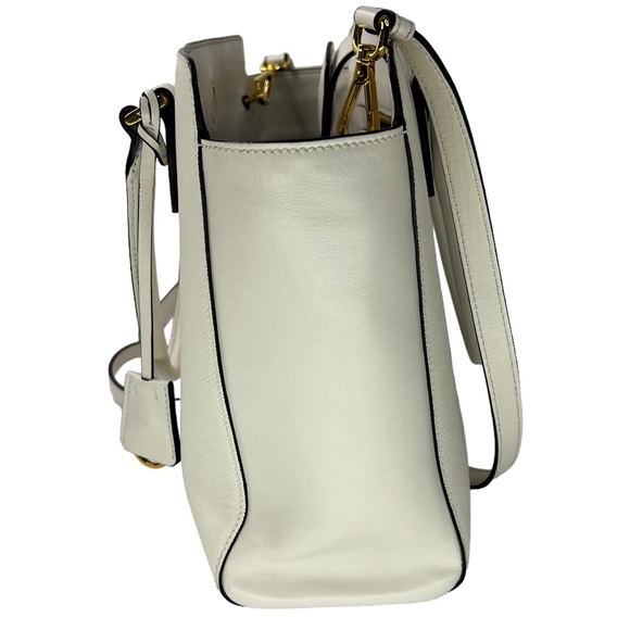 Prada Staffiano white top handle hand bag - Picture 9 of 12